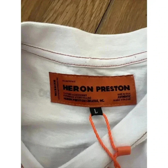 Heron Preston NASA Space Astronaut Fall Winter 1990 Embroidered Tee Size L - Picture 6 of 9
